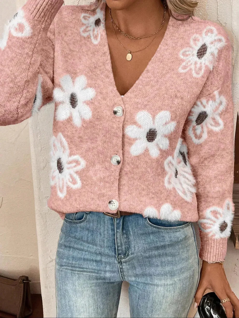 Daisy Bloom Knit Cardigan