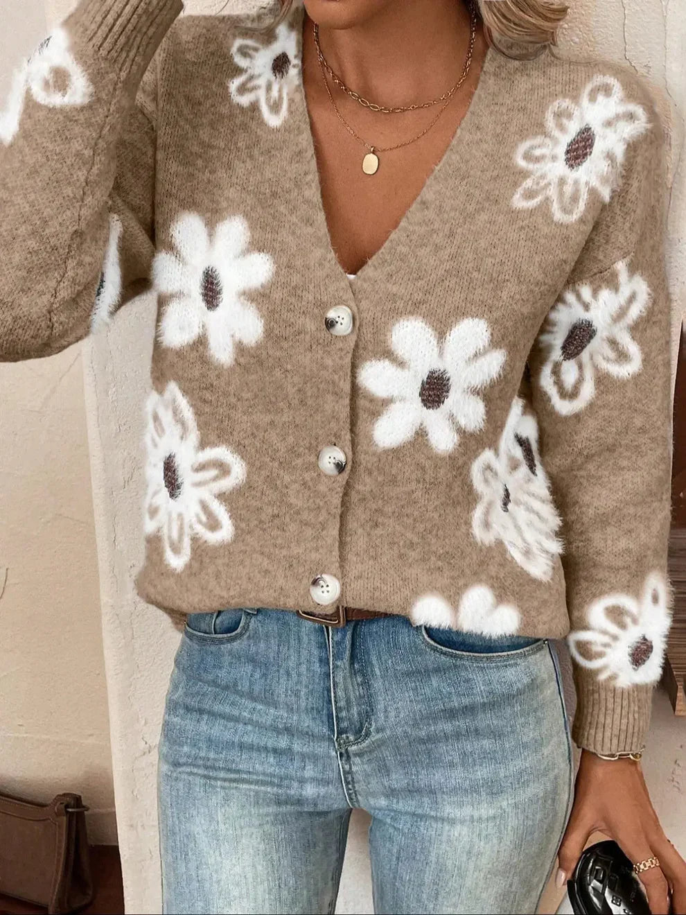 Daisy Bloom Knit Cardigan